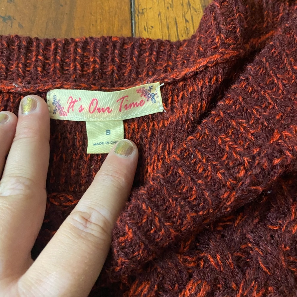 Red fall sweater! - Picture 2 of 2